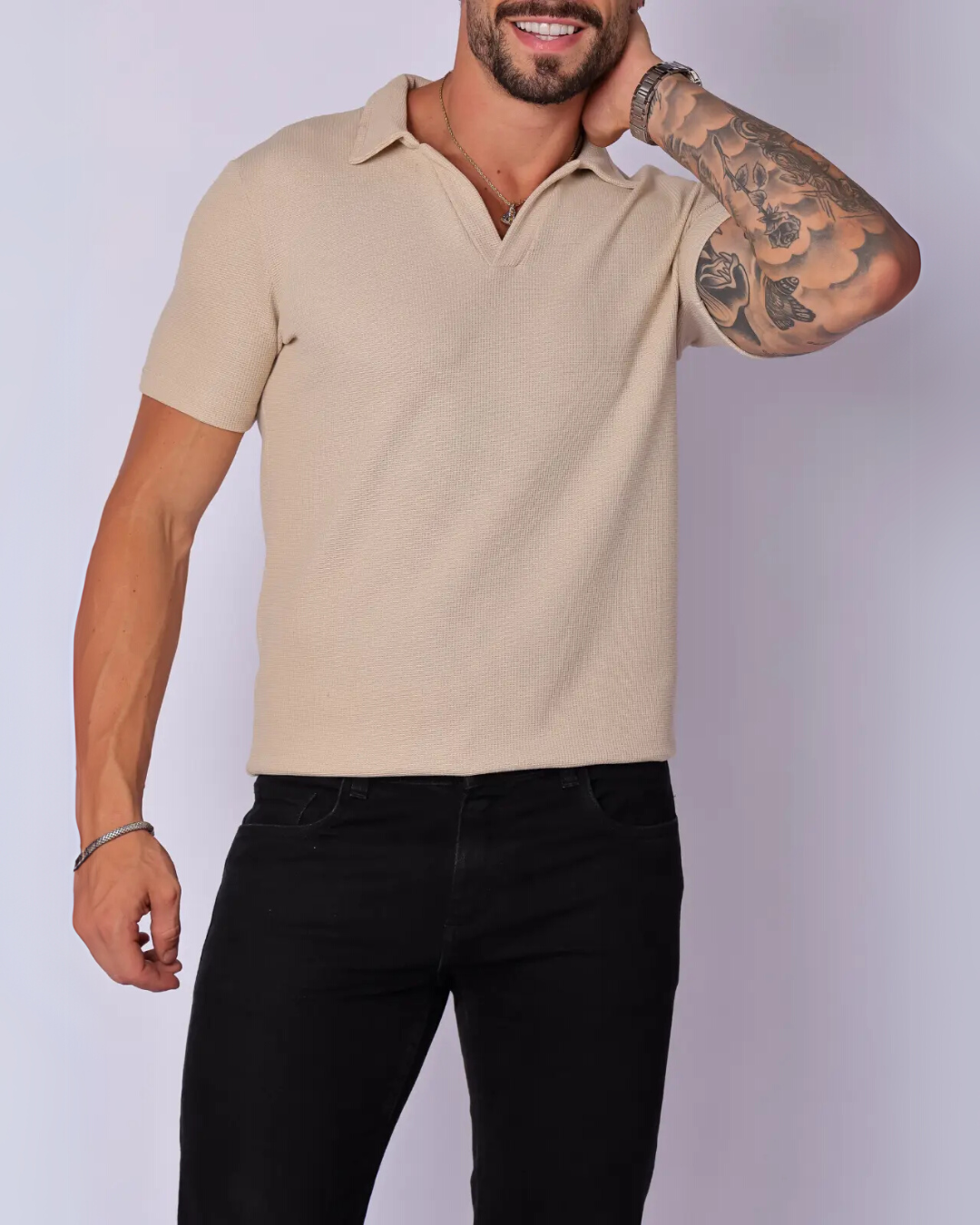 Polo de Hombre Manga Corta  Resistente y Funcional