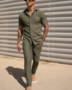 Conjunto Casual de Camiseta Manga Corta y Pantalón para Hombre®