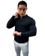 Polo de Manga Larga Suave y Transpirable para Hombre®