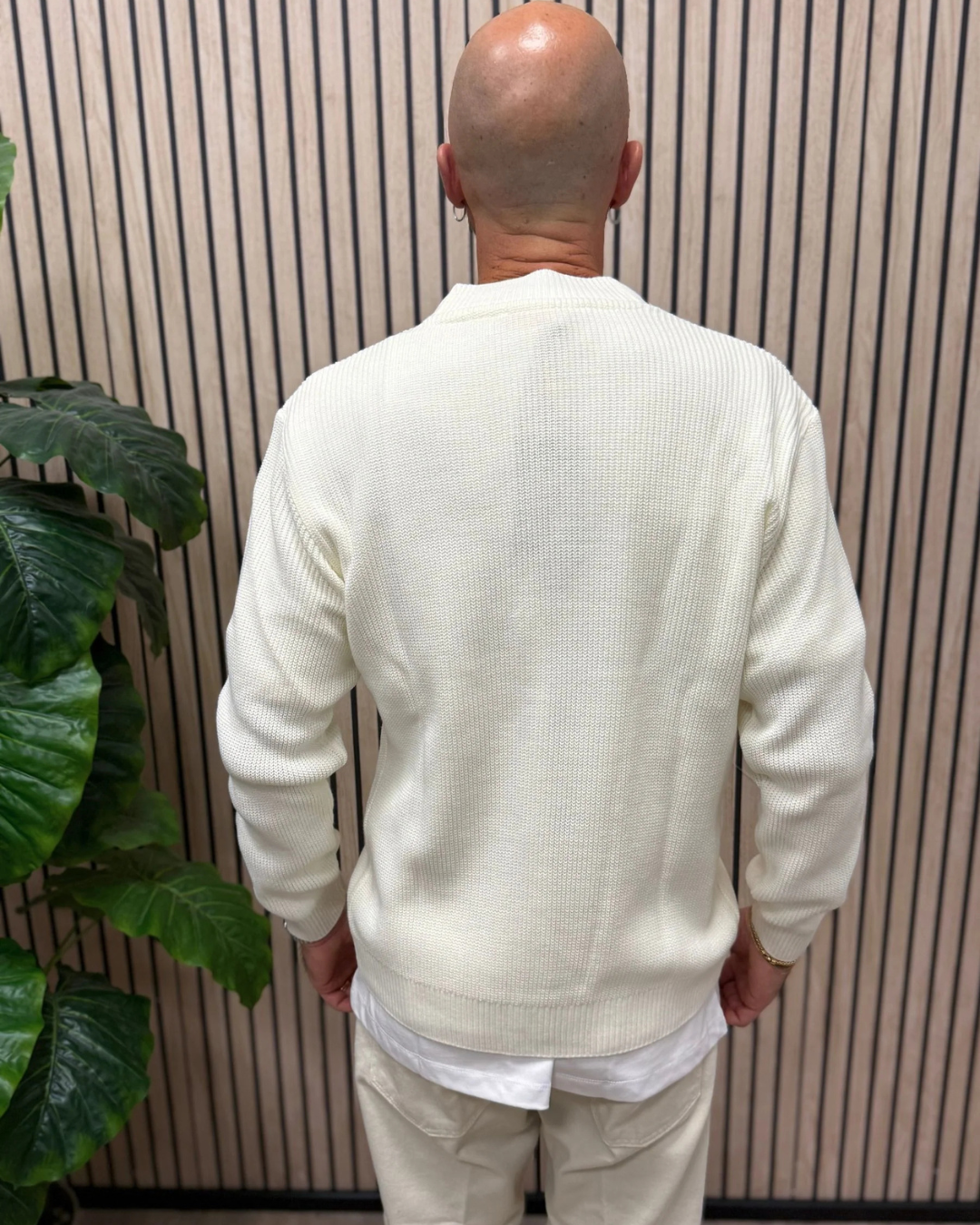 Cárdigan Clásico de Punto para Hombre