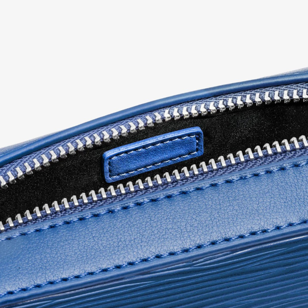 Bolso bandolera de cuero sintético con bolsillo frontal para hombre