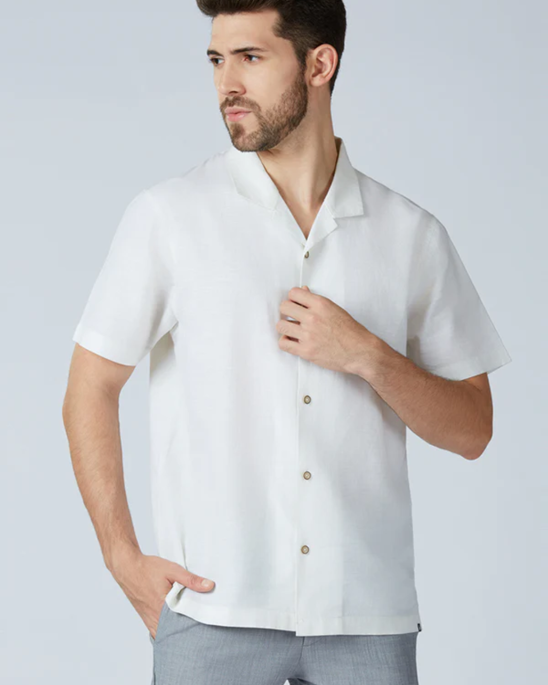 Camisa de manga corta para hombre