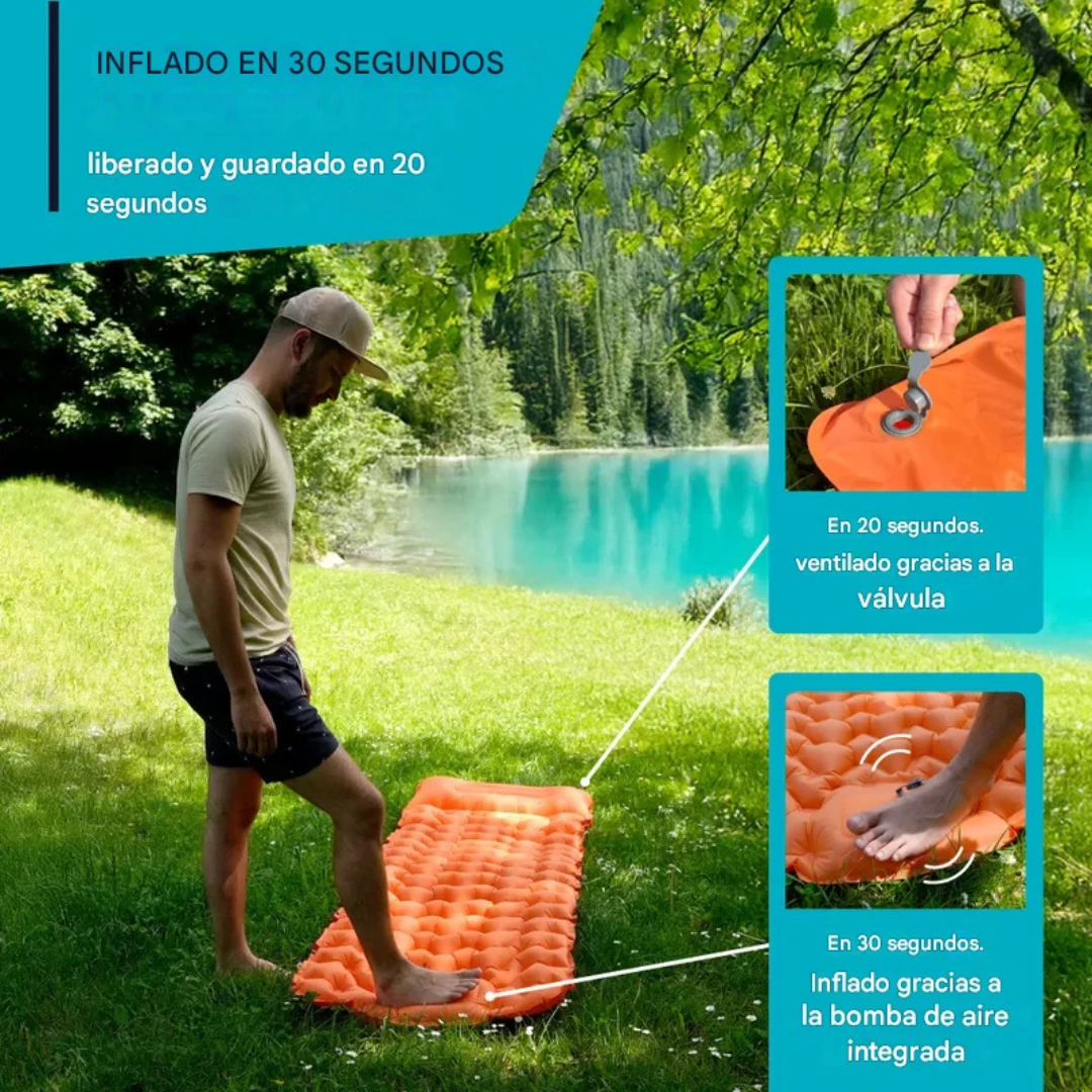 Colchoneta para dormir ultraligera y compacta