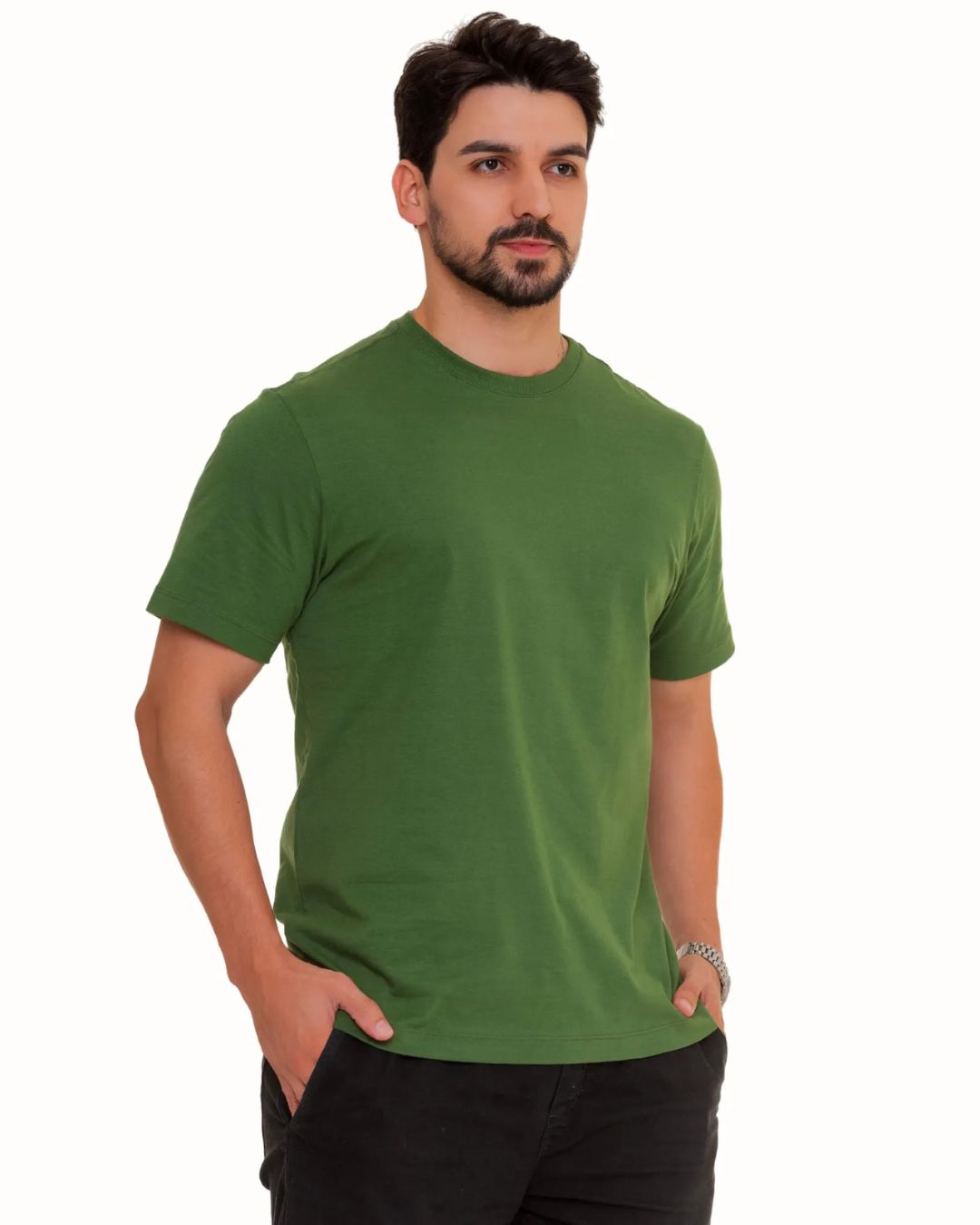 Camiseta Básica de Tejido ligero para Hombre