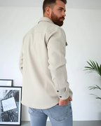 Camisa Manga Larga con Bolsillo para Hombre