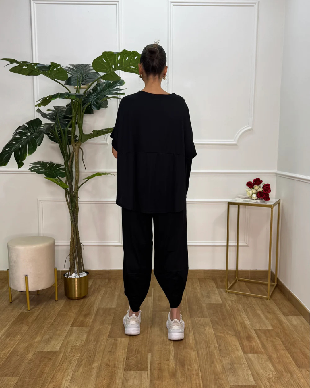 Conjunto de Camisa y Pantalón holgado para mujer