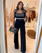 Pantalón de Pierna Ancha y Silueta Fluida para Mujer