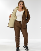 Conjunto Casual de 2 Piezas con Forro Polar Unisex