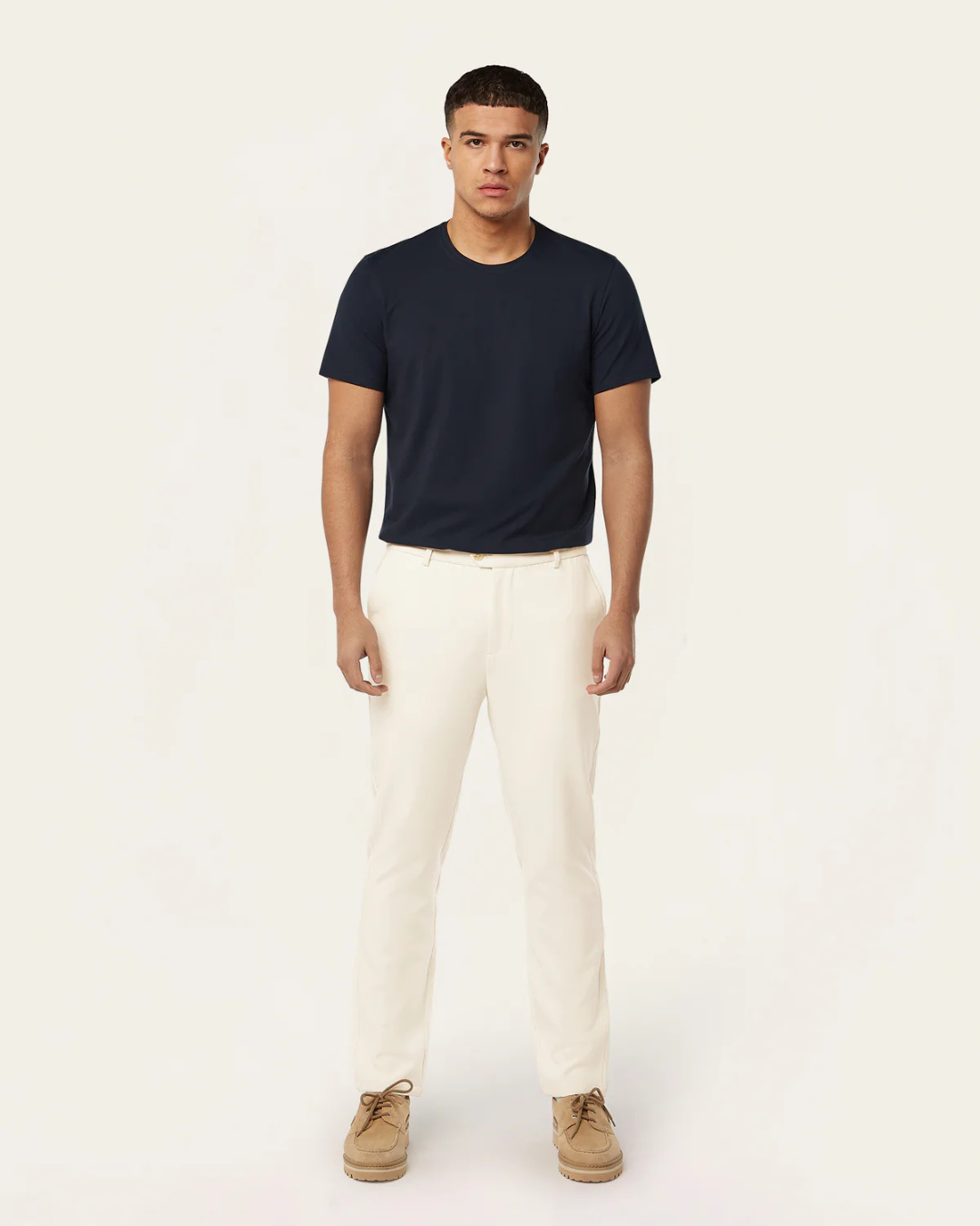 Pantalón Clásico para Hombre con Cremalleras Invisibles en los Bolsillos y Tejido Impermeable