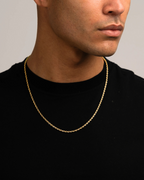 Collar dorado de 3 mm en acero inoxidable