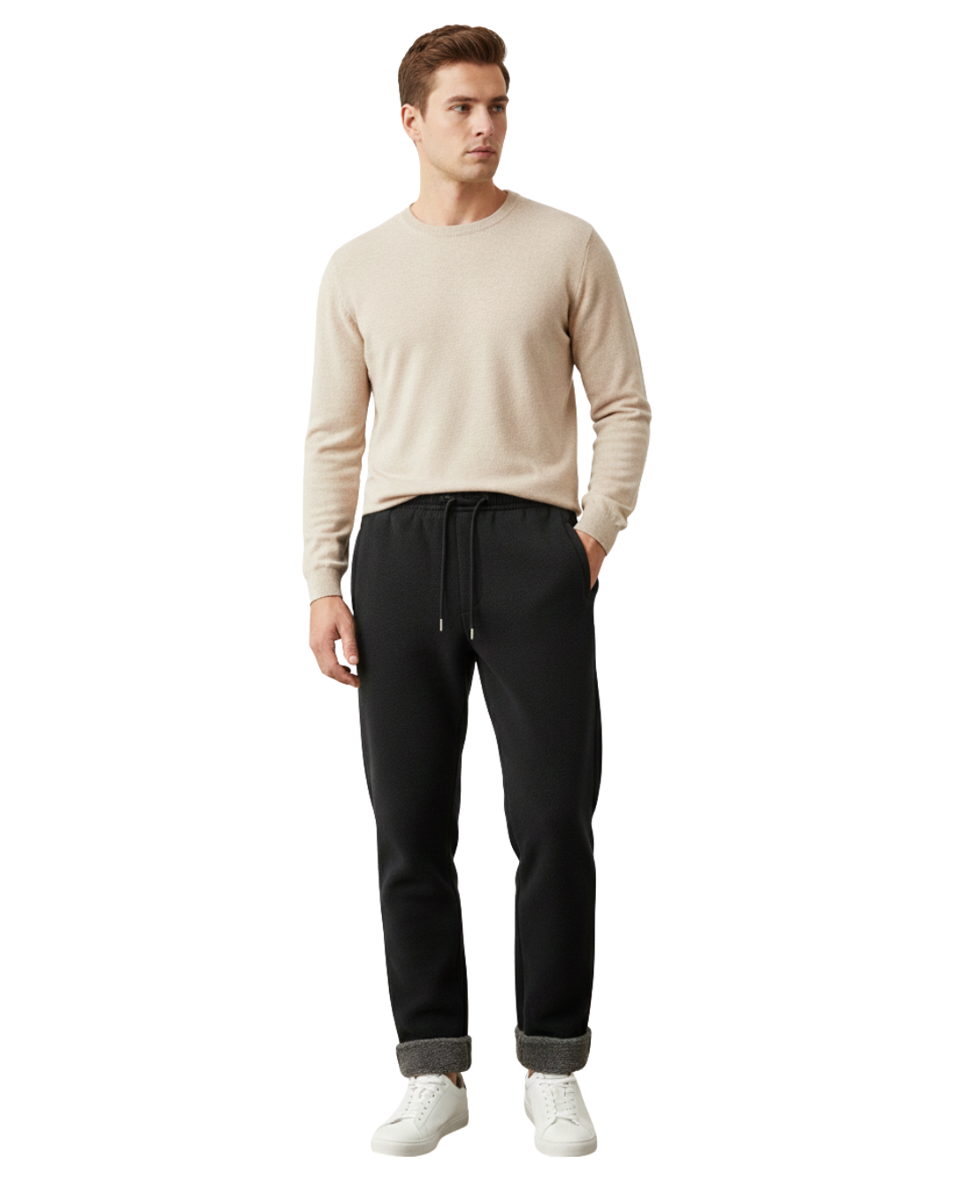 Pantalón térmico de forro suave para hombre