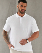 Camisa Polo con Tejido Acanalado para Hombre
