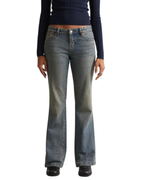 Jeans Clásicos de Lavado Oscuro y Corte Ligeramente Acampanado para mujer®