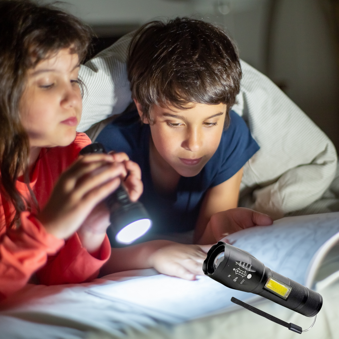 Linterna Táctica de Alta Potencia con Luz LED (OFERTA 2X1)