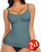 Camiseta sin mangas moldeadora con soporte para busto (OFERTA 2X1)