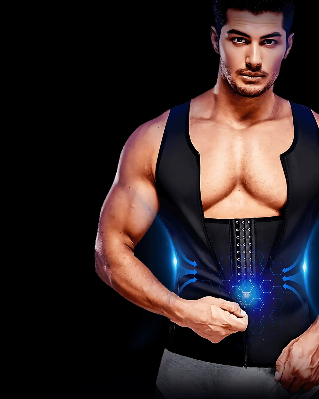 Chaleco de hombre de doble compresión