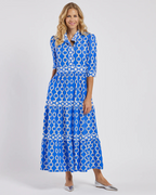 Vestido largo con mangas cortas y estampado de cadenas®