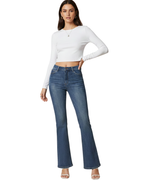 Pantalón faja de corte acampanado para mujer®