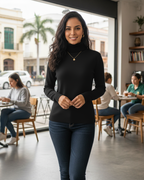 Suéter térmico con interior afelpado para mujer