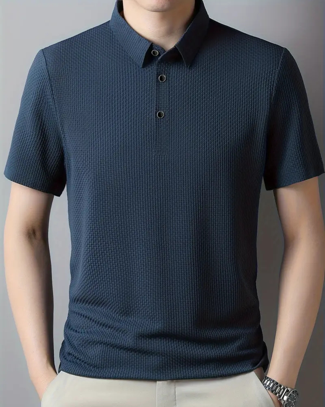 Camiseta polo casual transpirable