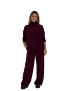 Conjunto de Punto Cuello Alto Para Mujer