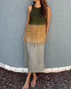 Vestido Largo de Corte Fluido