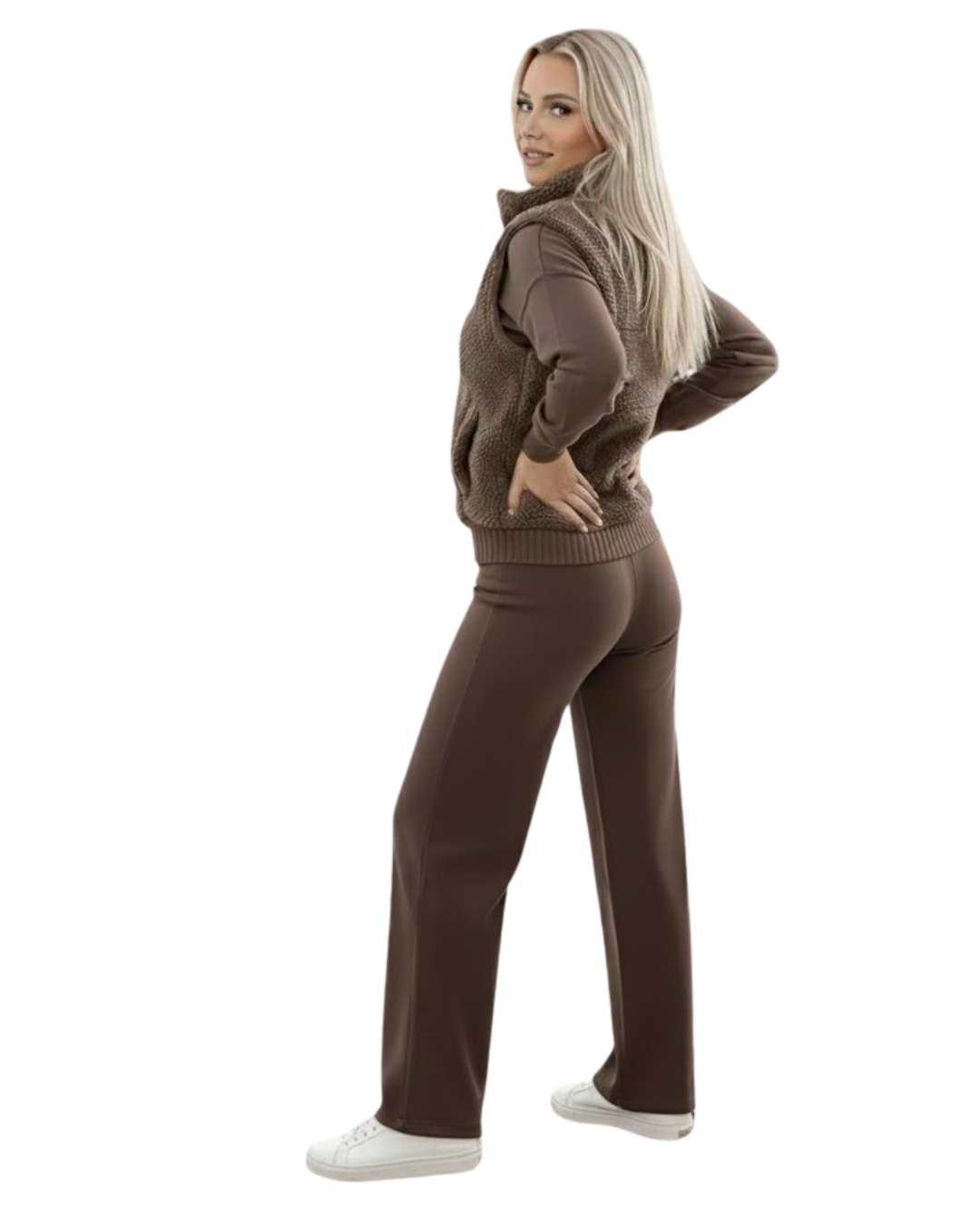 Conjunto de Punto de Lujo de 3 Piezas para Máxima Comodidad Para Mujer®