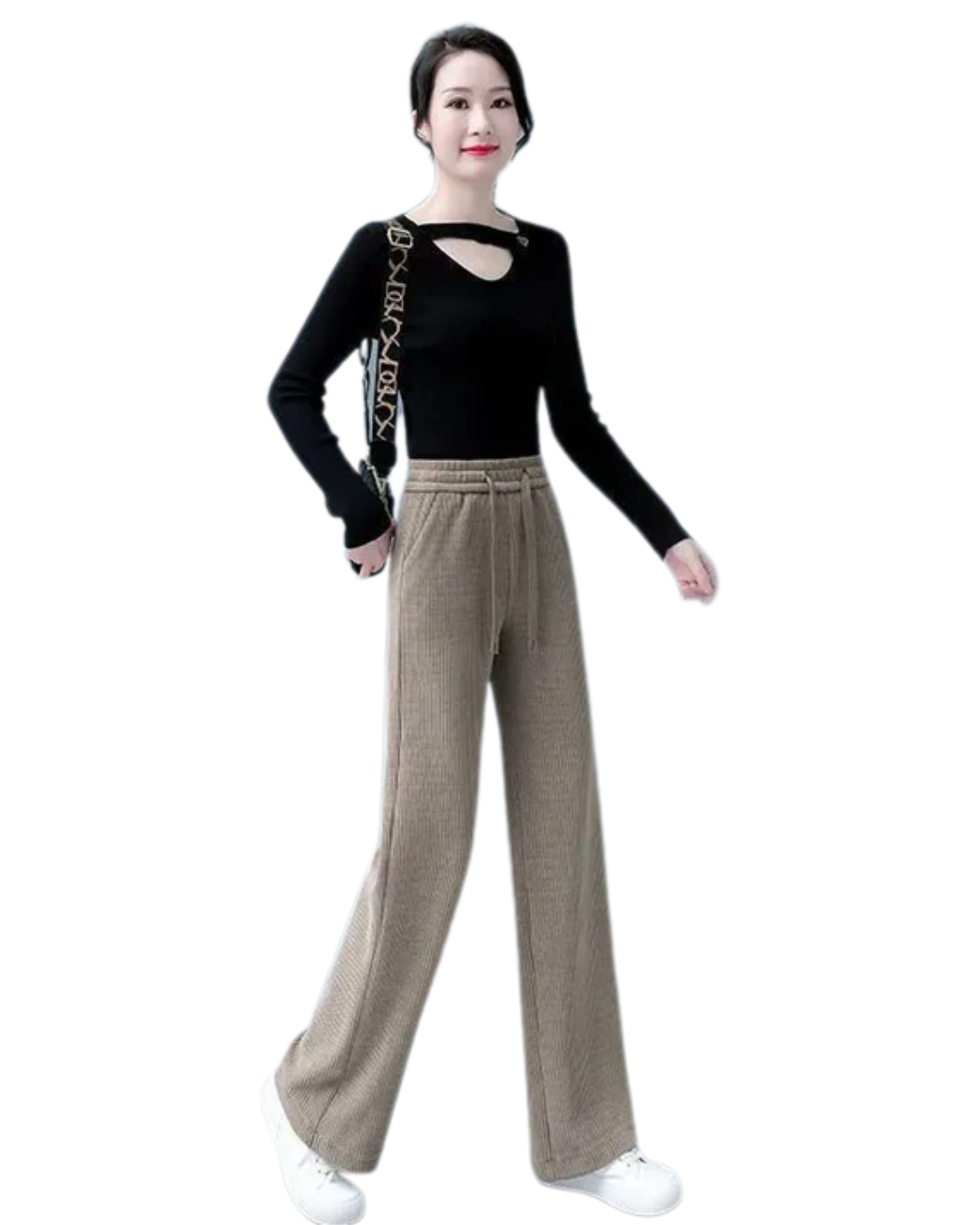 Pantalones anchos de terciopelo informales para mujer®