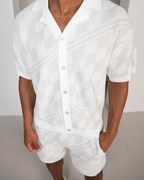 Conjunto de Punto a Cuadros para hombre