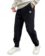 Pantalones informales con forro polar de estilo relajado para hombre®