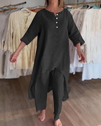 Conjunto Casual de Lino para Mujer Estilo Natural®