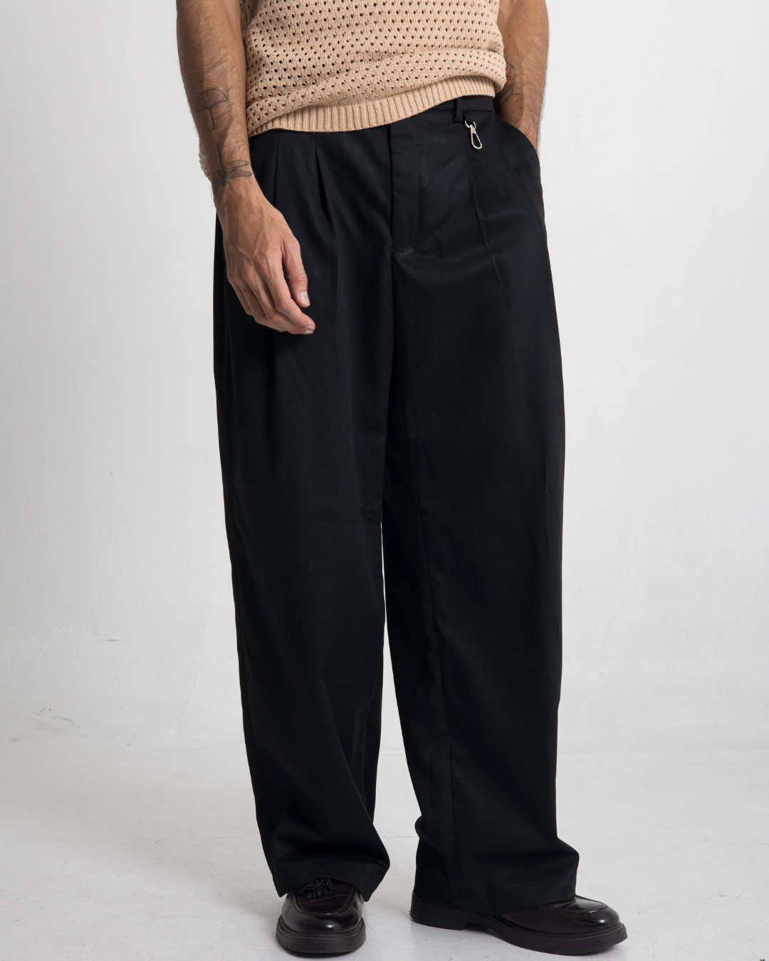 Pantalón Urbano Tipo Drill Ancho para Hombre