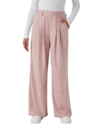 Pantalones casuales de cintura alta con bolsillos laterales para mujer®