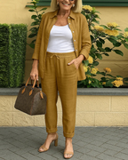 Conjunto de camisa de dos piezas y manga larga®