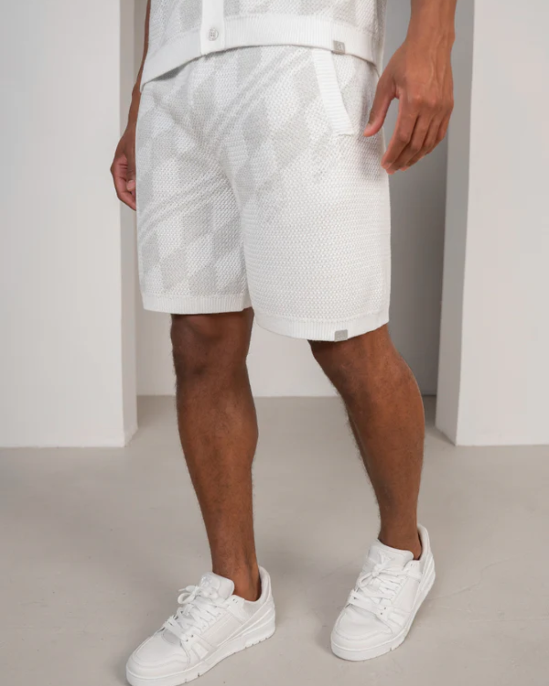 Conjunto de Punto a Cuadros para hombre