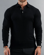 Polo de punto de manga larga
