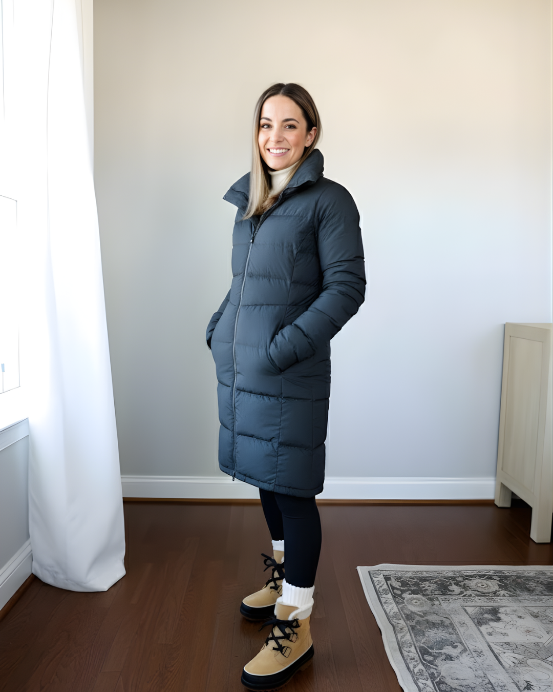 Chaqueta Acolchado de Largo Extendido para Máxima Calidez Para Mujer®