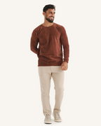 Jersey de Manga Larga en Tejido Acanalado