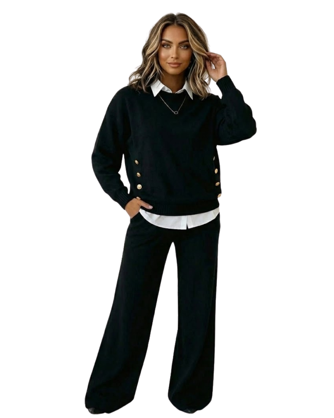 Conjunto de camiseta y pantalones para mujer®