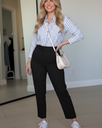 Pantalón de vestir de tiro alto para todas las tallas