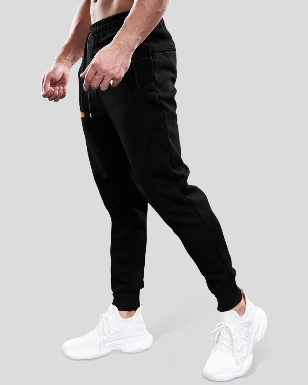 Pantalón de Deporte Básico de Algodón con Ajuste para Hombre