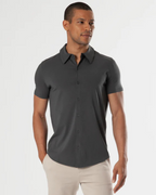 Camisa de Manga Corta con tejido Elástico para Hombre