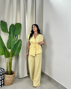 Pantalón y Camisa de Tacto Suave con Ajuste Cómodo y Estilizado