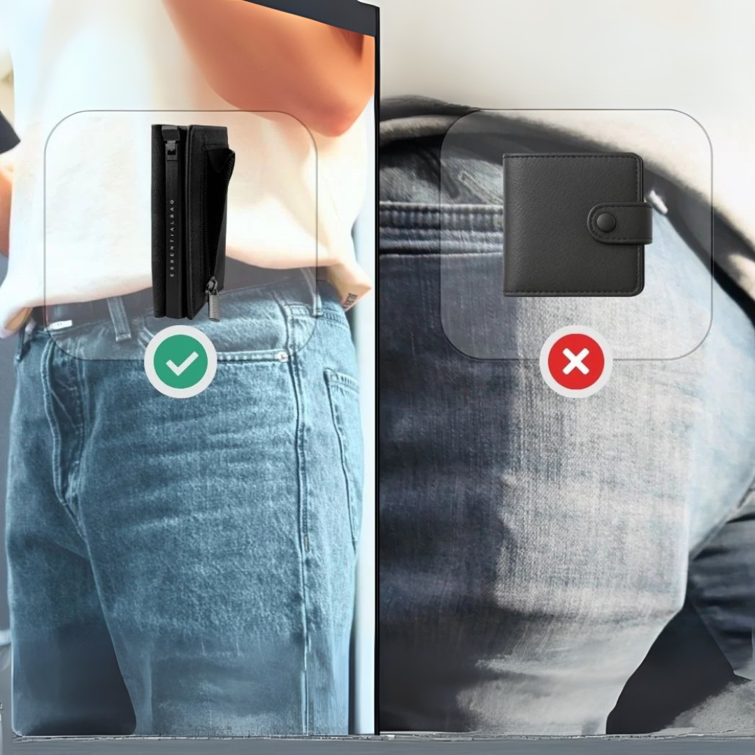 Cartera minimalista con protección RFID y extracción rápida de tarjetas