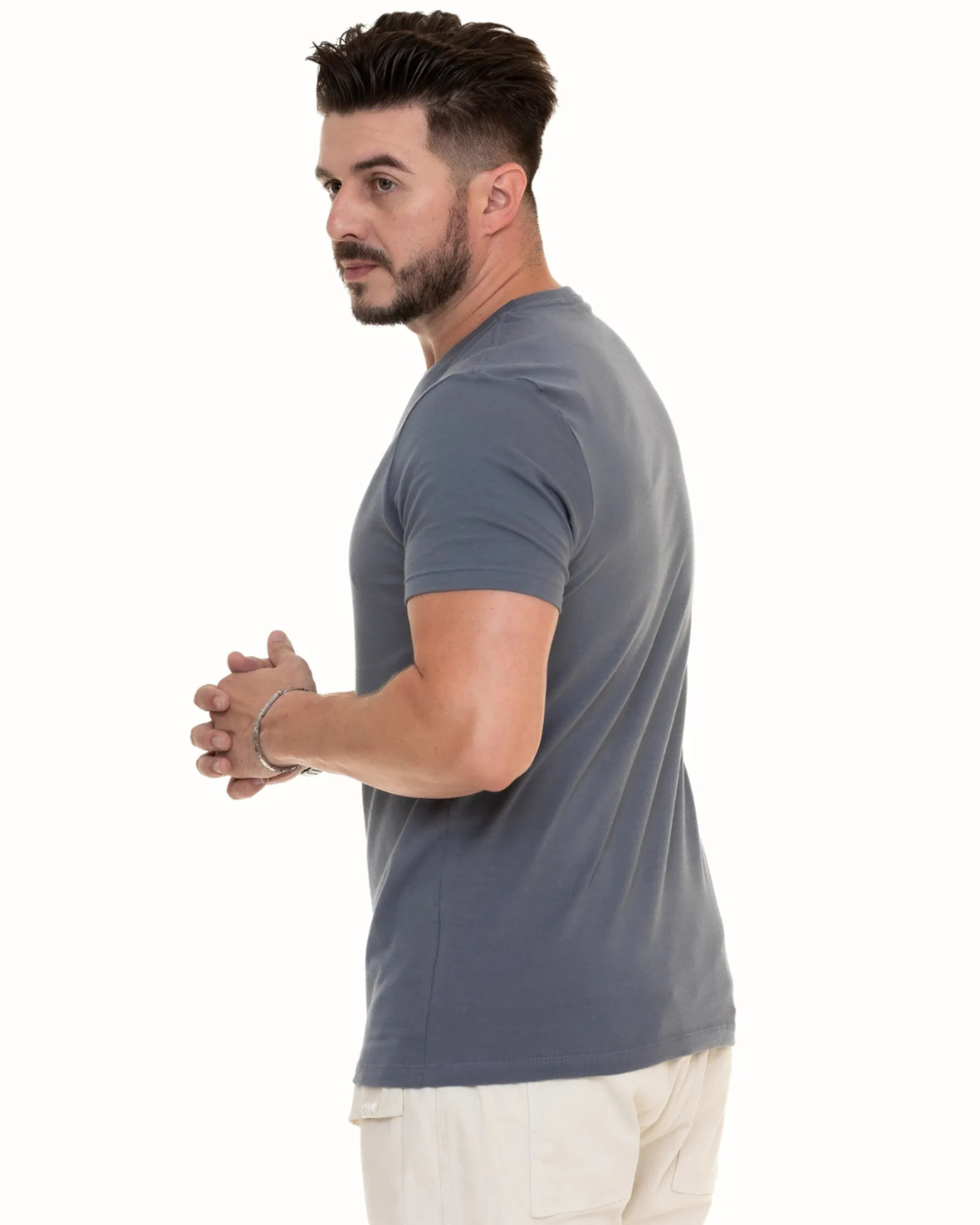Camiseta Básica de Tejido ligero para Hombre