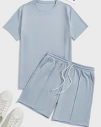 Conjunto de camisa y pantalón corto para hombre