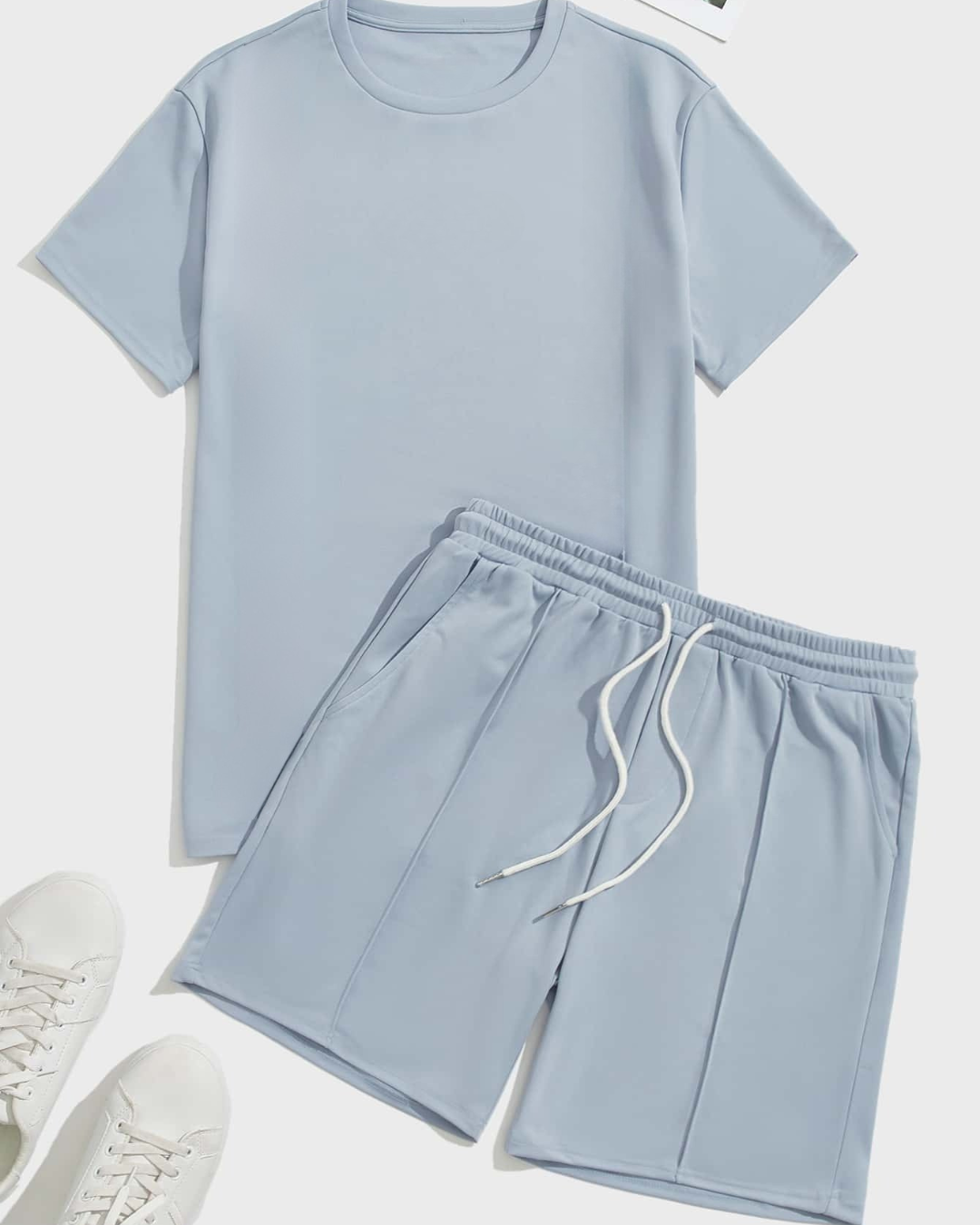 Conjunto de camisa y pantalón corto para hombre