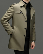 Chaqueta Clásica de Longitud Media con Forro Desmontable para Hombre