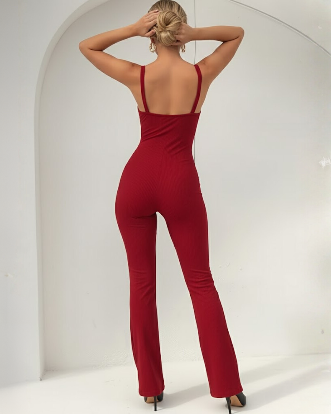 Mono Enterizo Negro Dionne Silueta de Alto Impacto®