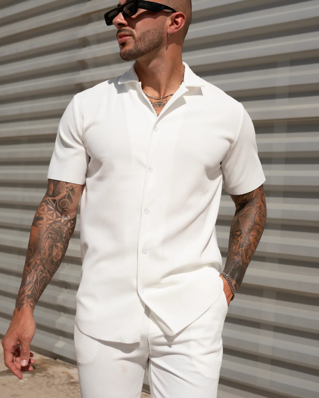 Conjunto Casual de Camiseta Manga Corta y Pantalón para Hombre®